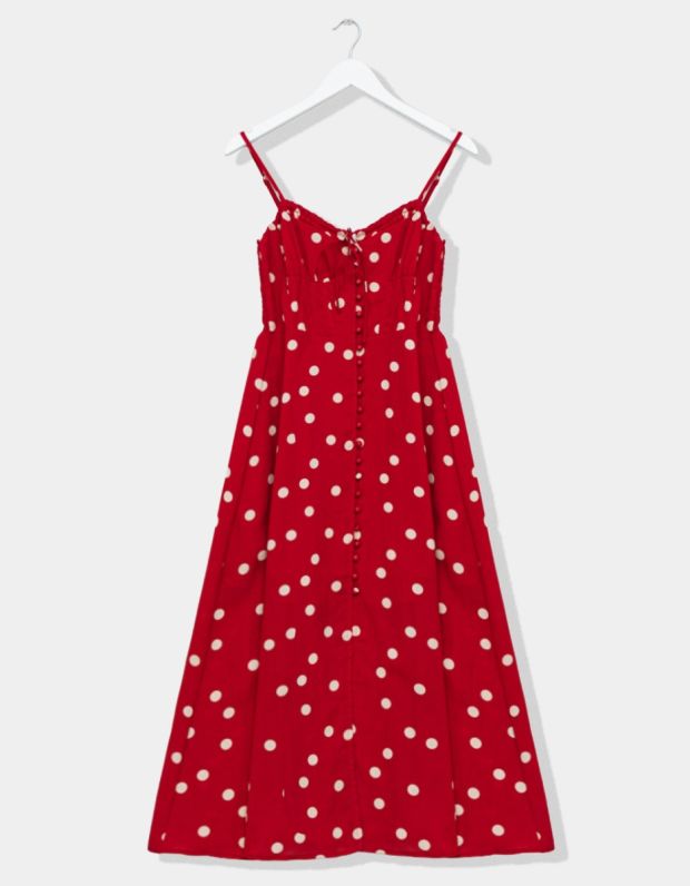 Polka Button Dress
