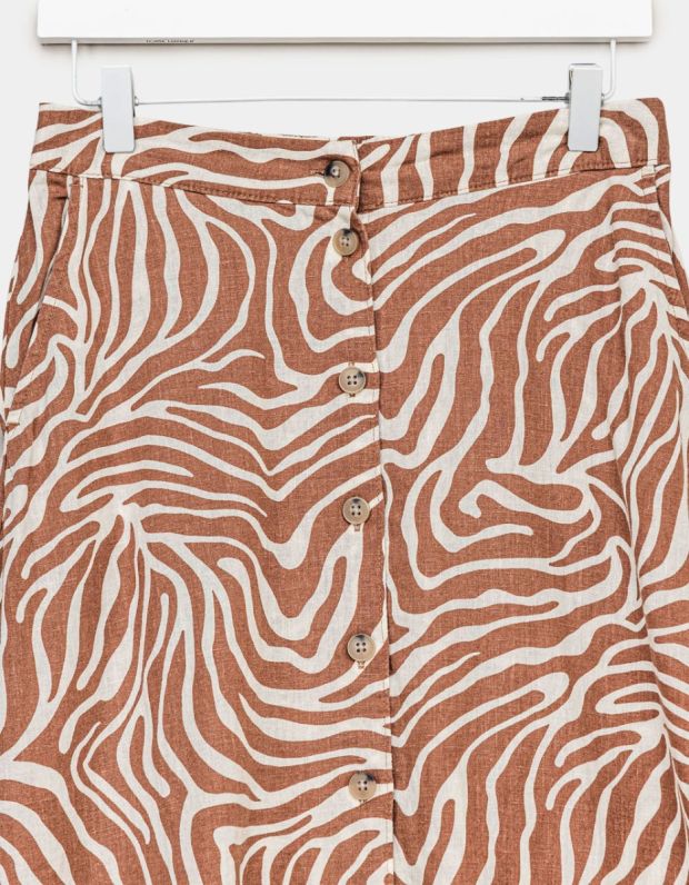 Zebra Button Skirt